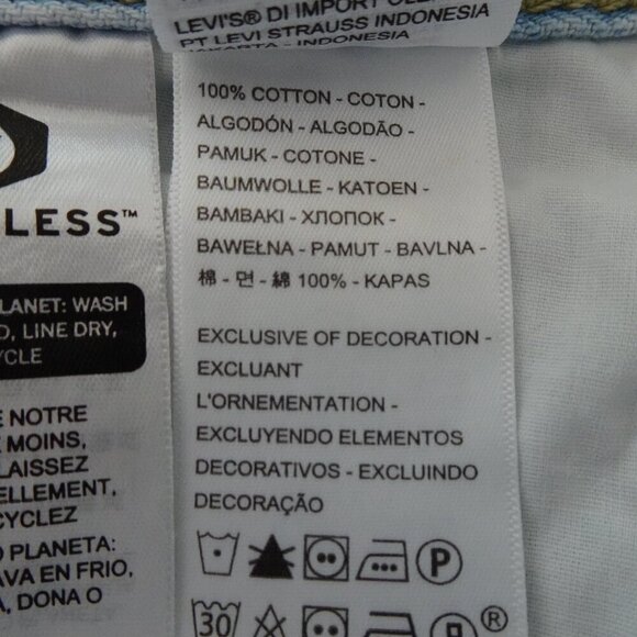 Levi's Relaxed Low Pro Jeans Women's Size 32 Blue Denim Distressed - Picture 10 of 11